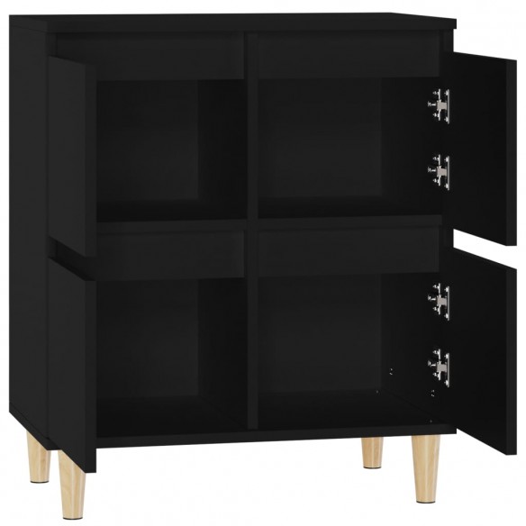 Buffet Noir 60x35x70 cm Bois d'ingénierie