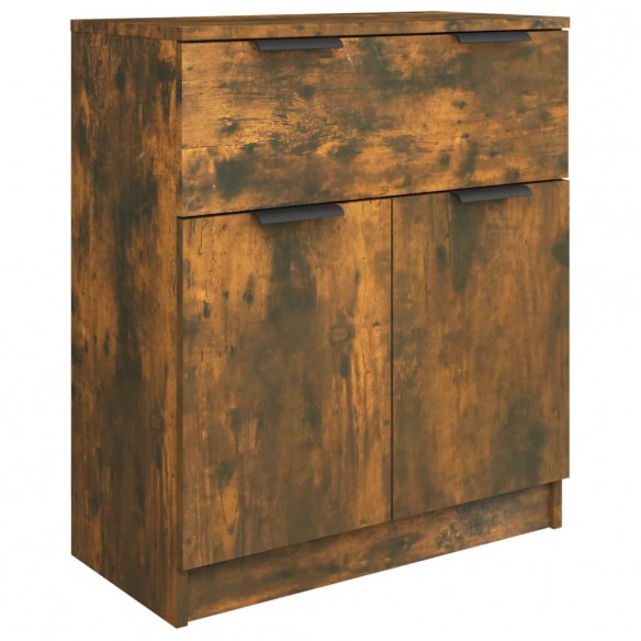 Buffet Chêne fumé 60x30x70 cm Bois d'ingénierie