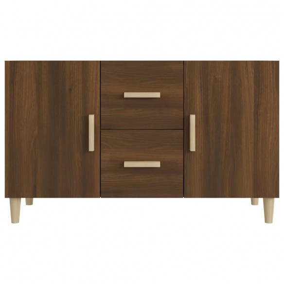 Buffet chêne marron 100x36x60 cm bois d'ingénierie