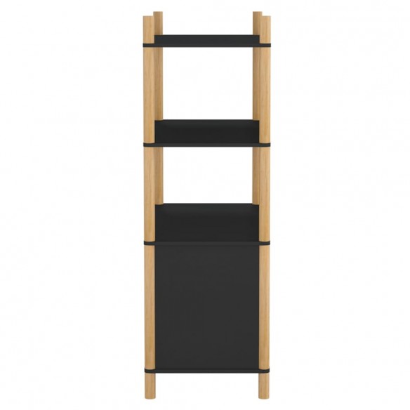 Buffet haut Noir 80x40x121 cm Bois d'ingénierie