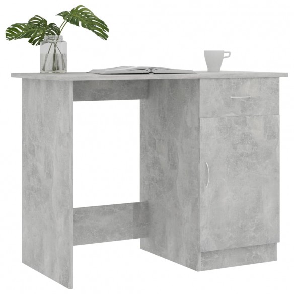 Bureau Gris béton 100 x 50 x 76 cm Aggloméré