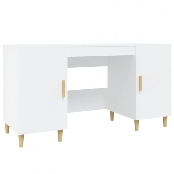 Bureau Blanc 140x50x75 cm Bois d'ingénierie