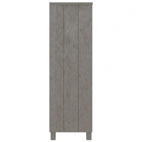 Bibliothèque HAMAR Gris clair 85x35x112 cm Bois de pin massif