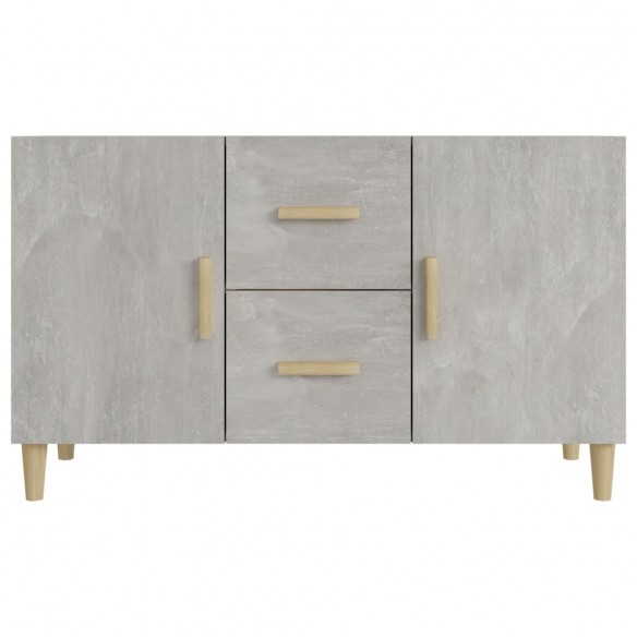 Buffet gris béton 100x36x60 cm bois d'ingénierie