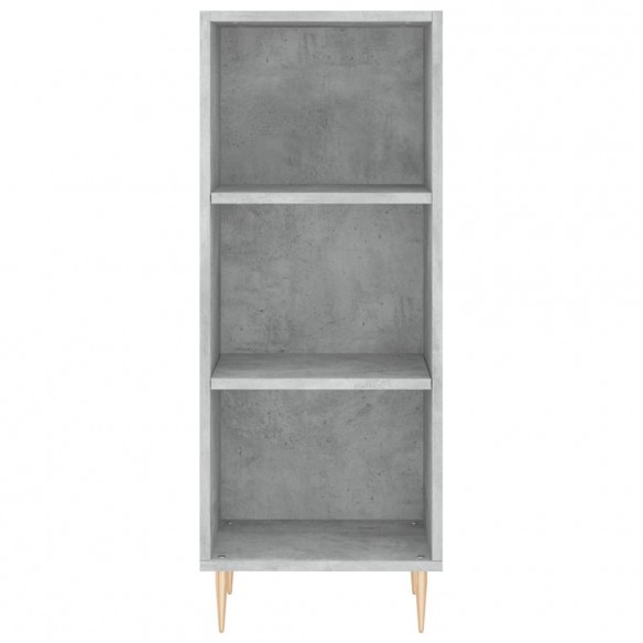 Buffet gris béton 34,5x32,5x90 cm bois d'ingénierie