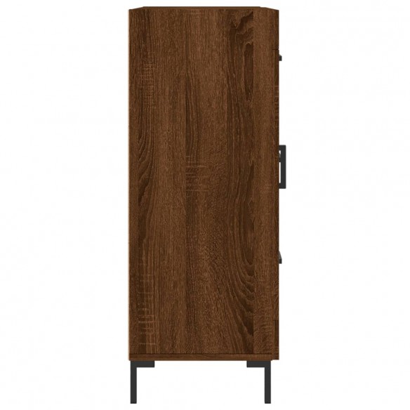 Buffet chêne marron 69,5x34x90 cm bois d'ingénierie