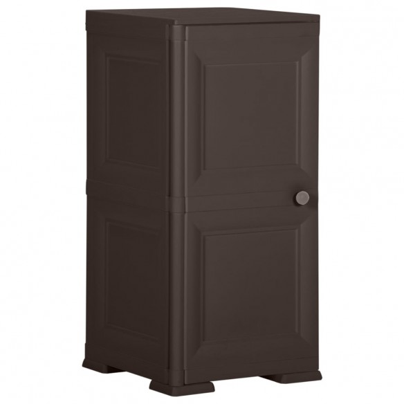 Armoire en plastique 40x43x85,5 cm Design de bois Marron