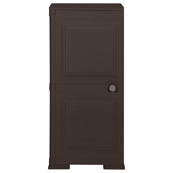 Armoire en plastique 40x43x85,5 cm Design de bois Marron