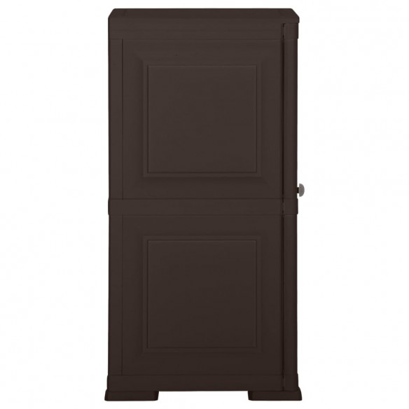 Armoire en plastique 40x43x85,5 cm Design de bois Marron