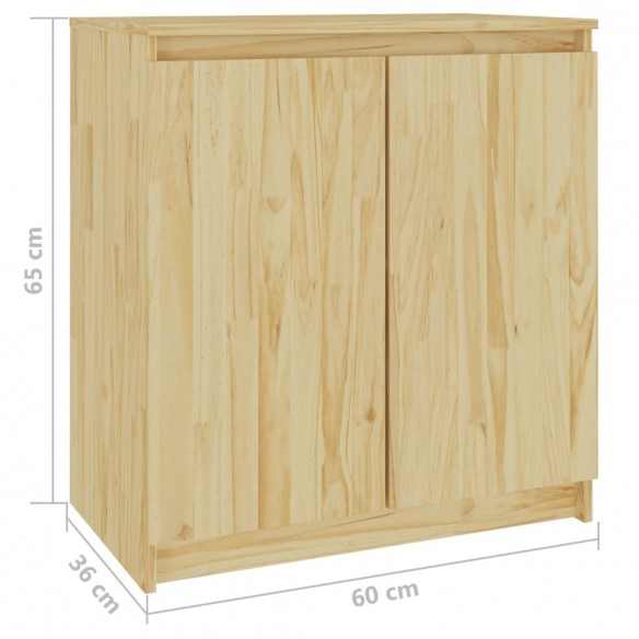 Armoire latérale 60x36x65 cm bois de pin massif