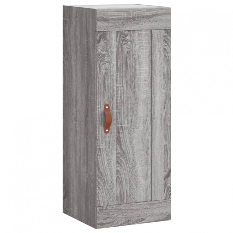 Armoire murale sonoma gris 34,5x34x90 cm bois d'ingénierie