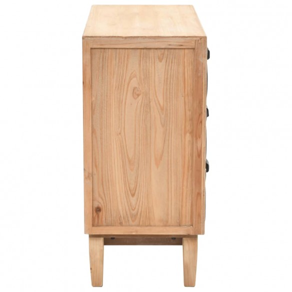 Armoire à tiroirs bois de sapin massif 80x36x75 cm