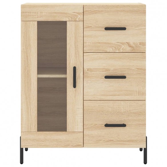 Buffet haut Chêne sonoma 69,5x34x180 cm Bois d'ingénierie