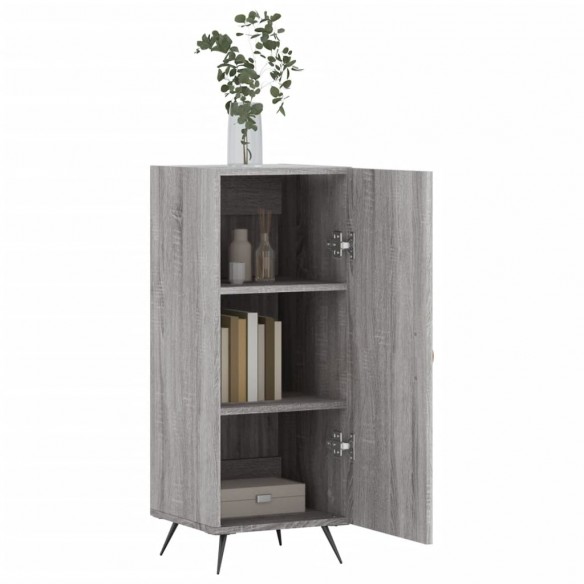 Buffet Sonoma gris 34,5x34x90 cm Bois d'ingénierie