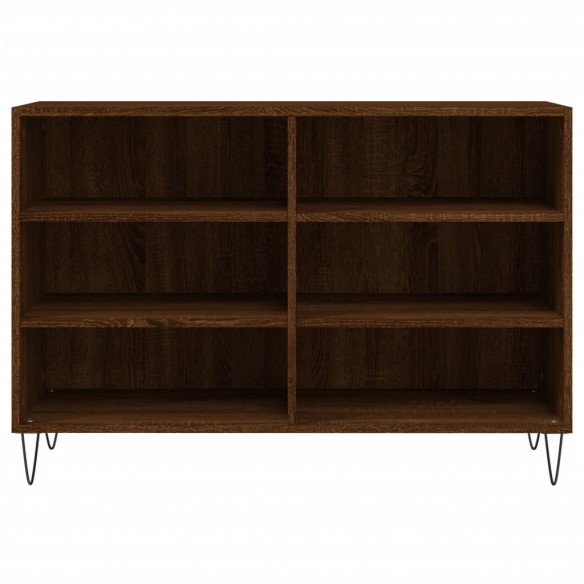 Buffet chêne marron 103,5x35x70 cm bois d'ingénierie