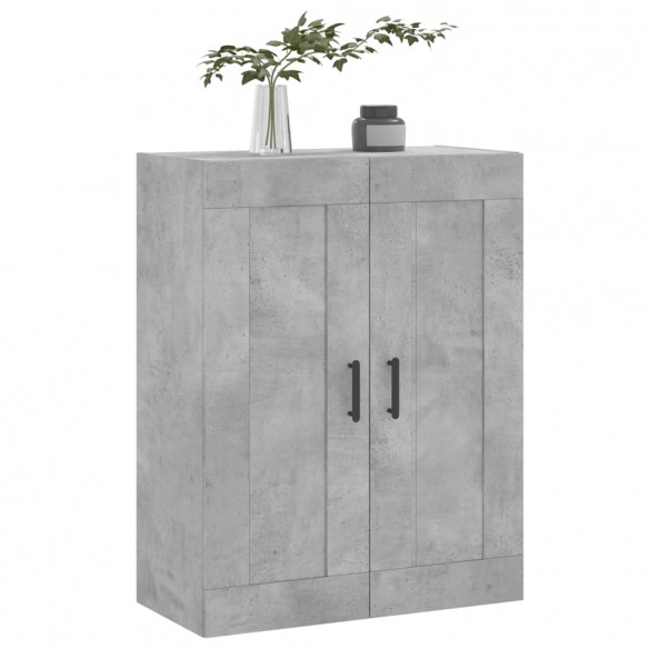 Armoire murale gris béton 69,5x34x90 cm bois d'ingénierie