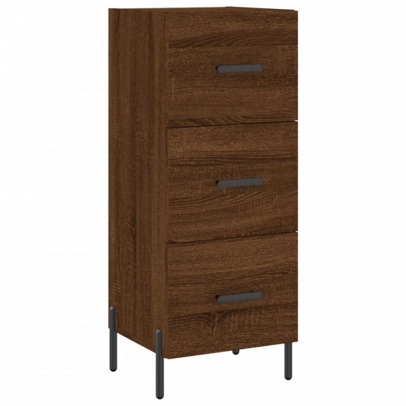 Buffet Chêne marron 34,5x34x90 cm Bois d'ingénierie