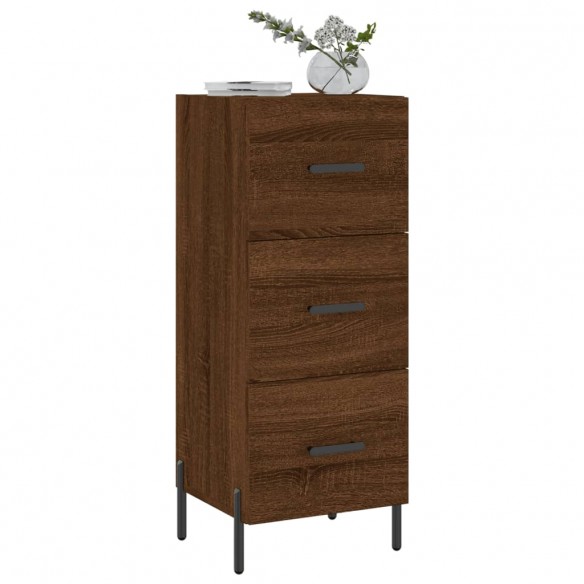 Buffet Chêne marron 34,5x34x90 cm Bois d'ingénierie