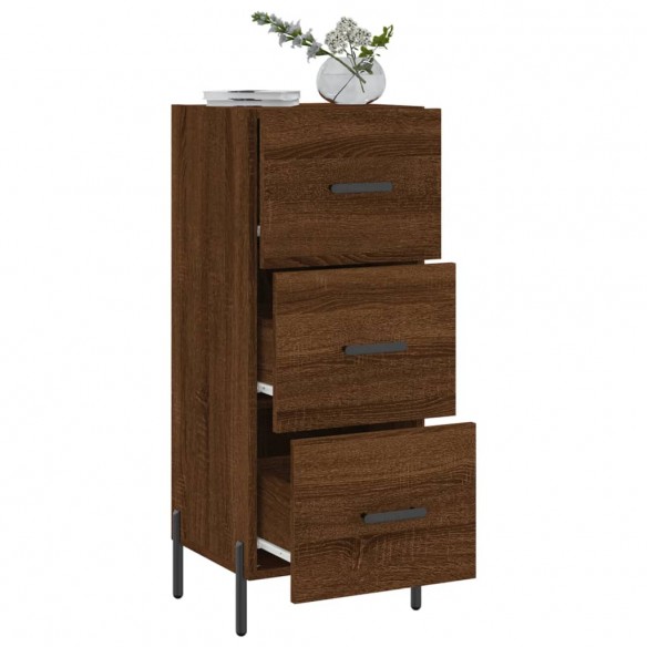 Buffet Chêne marron 34,5x34x90 cm Bois d'ingénierie