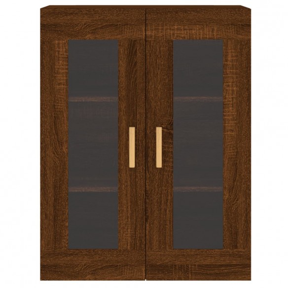 Armoires murales 2 pcs chêne marron bois d'ingénierie