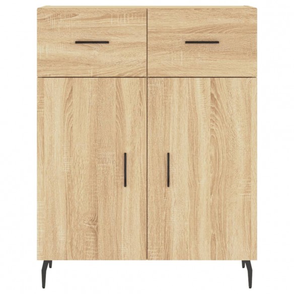 Buffet haut Chêne sonoma 69,5x34x180 cm Bois d'ingénierie