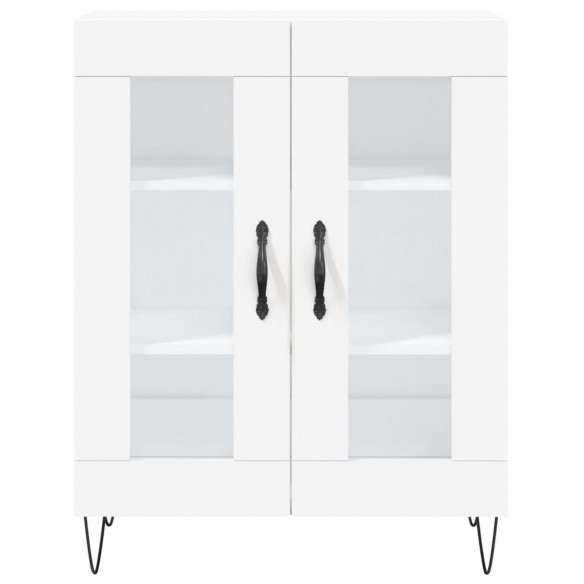 Buffet blanc 69,5x34x90 cm bois d'ingénierie