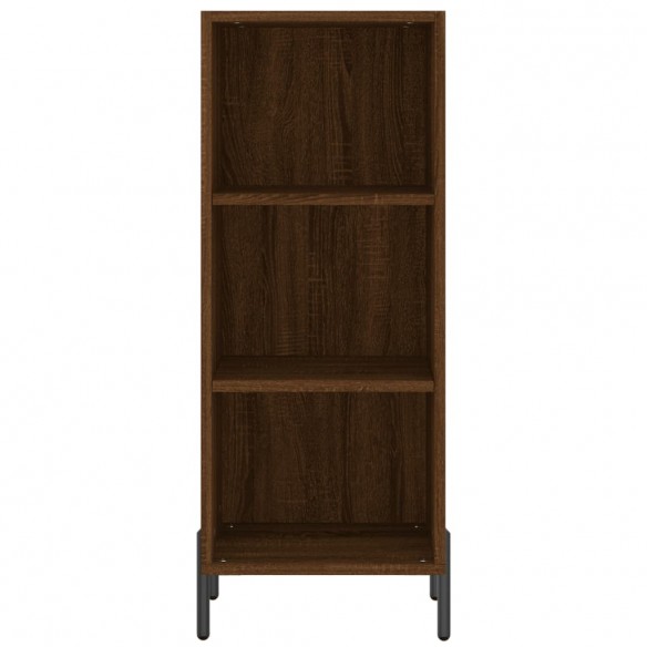 Buffet haut Chêne marron 34,5x32,5x180 cm Bois d'ingénierie