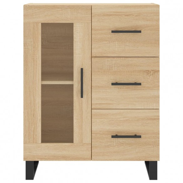 Buffet haut Chêne sonoma 69,5x34x180 cm Bois d'ingénierie