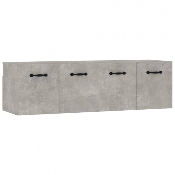 Armoires murales 2pcs Gris béton 80x35x36,5cm Bois d'ingénierie