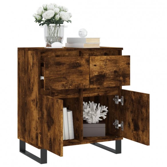 Buffet Chêne fumé 60x35x70 cm Bois d'ingénierie