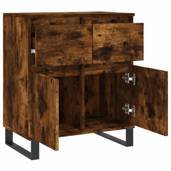 Buffet Chêne fumé 60x35x70 cm Bois d'ingénierie