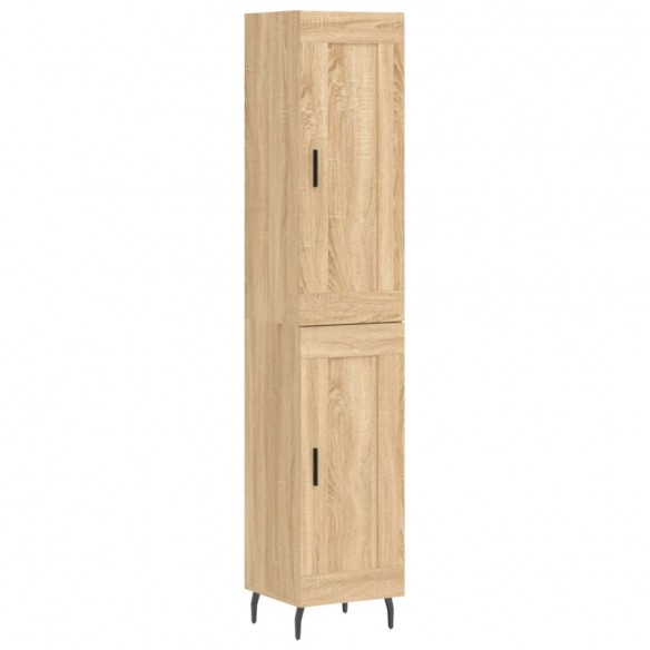 Buffet haut Chêne sonoma 34,5x34x180 cm Bois d'ingénierie