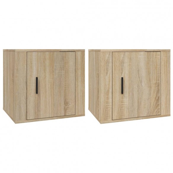 Tables de chevet 2 pcs Chêne sonoma 50x39x47 cm