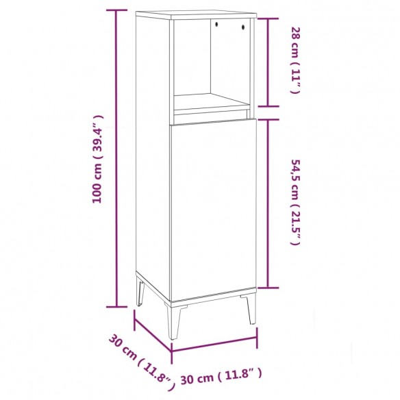 Ensemble de meubles salle de bain 3 pcs blanc bois d'ingénierie