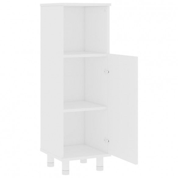 Armoire de salle de bain Blanc 30x30x95 cm Aggloméré