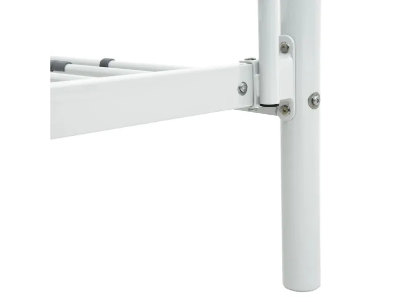 Lit superposé Blanc Métal 140x200 cm/90x200 cm