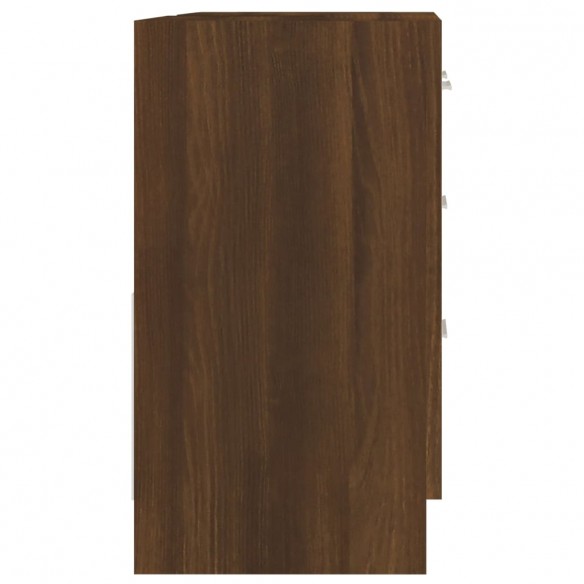 Armoire de lavabo Chêne marron 63x30x54 cm Bois d'ingénierie