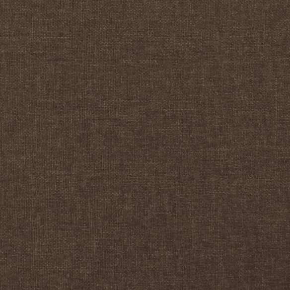 Cadre de lit Marron foncé 140x190 cm Tissu