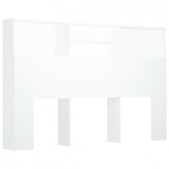 Armoire de tête de lit Blanc 160x19x103,5 cm