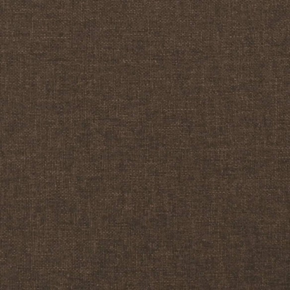 Cadre de lit Marron foncé 100x200 cm Tissu