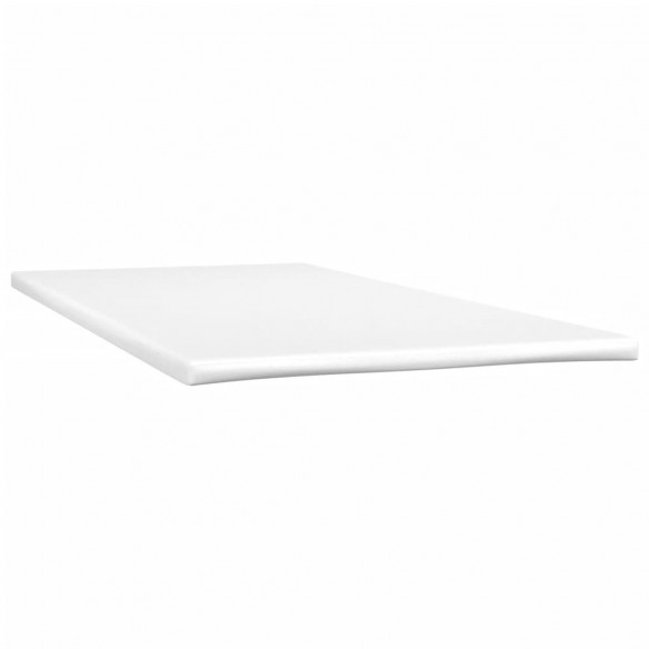 Cadre de lit avec matelas Gris clair 90x200 cm Tissu