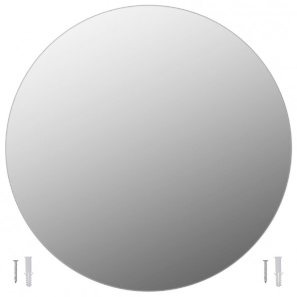 Miroirs muraux 2 pcs 60 cm Rond Verre