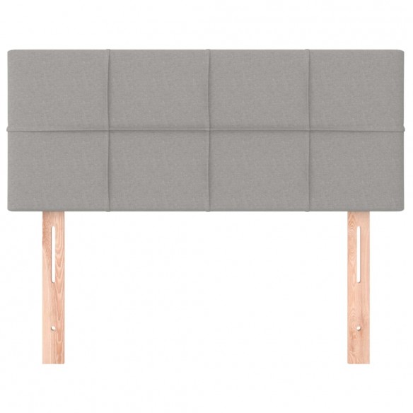 Tête de lit Gris clair 90x5x78/88 cm Tissu