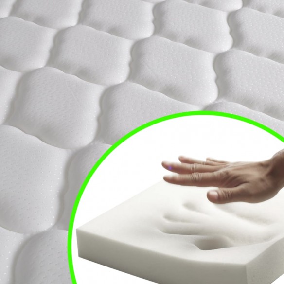 Matelas en mousse à mémoire de forme 200 x 90 x 17 cm