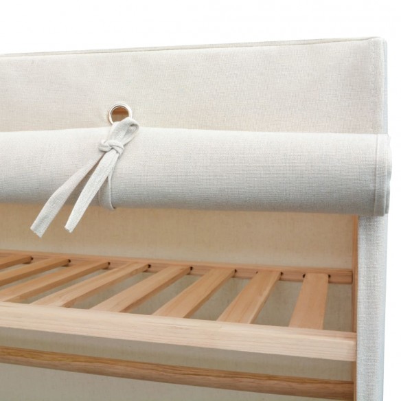 Garde-robe en tissu et bois de pin 110 x 40 x 170 cm