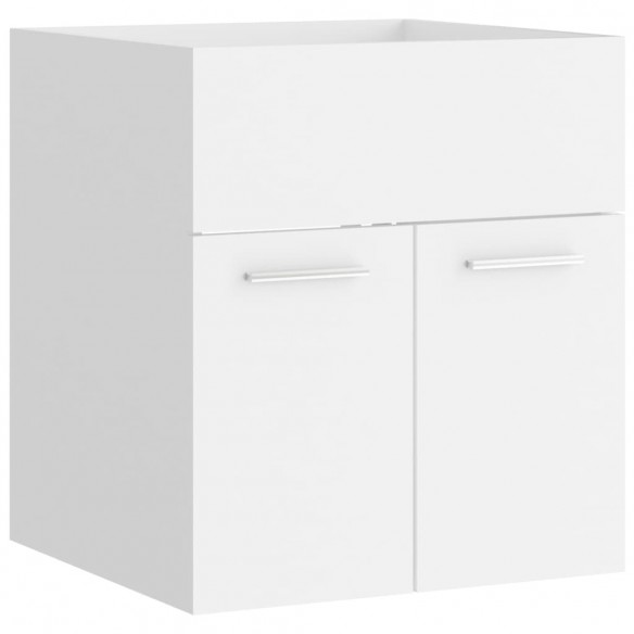 Armoire d'évier Blanc 41x38,5x46 cm Aggloméré