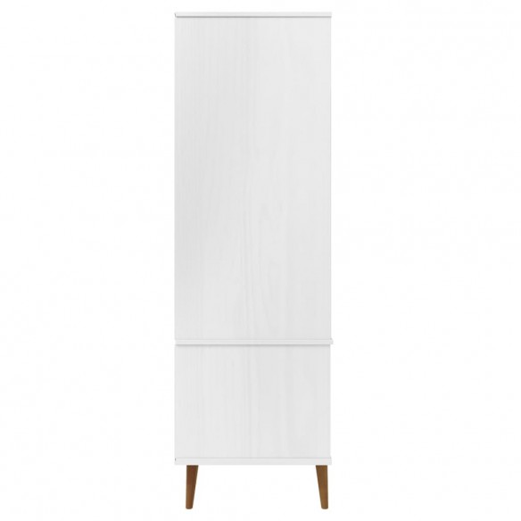 Garde-robe MOLDE Blanc 90x55x175 cm Bois massif de pin