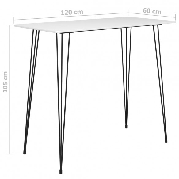 Ensemble de bar 5 pcs Blanc et noir