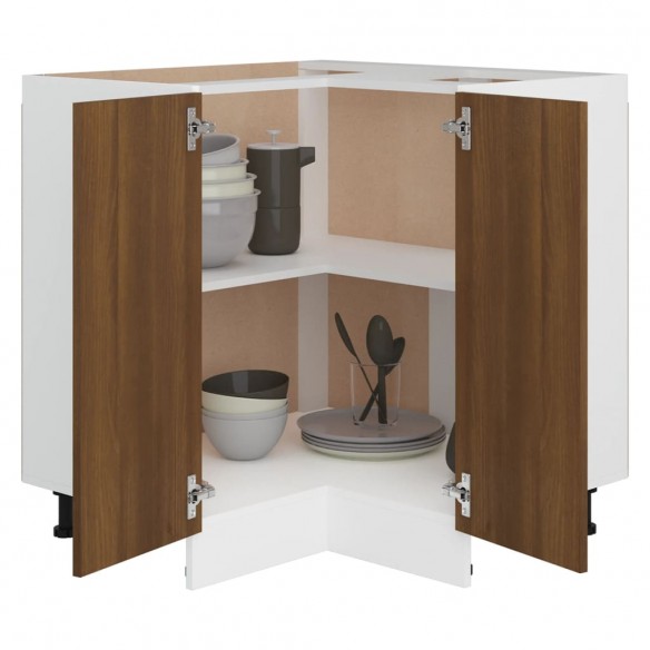 Armoire cuisine chêne brun 75,5x75,5x81,5 cm bois d’ingénierie