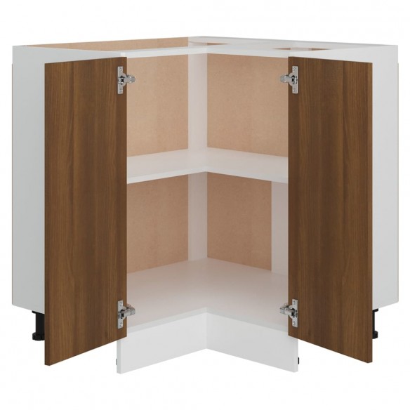 Armoire cuisine chêne brun 75,5x75,5x81,5 cm bois d’ingénierie